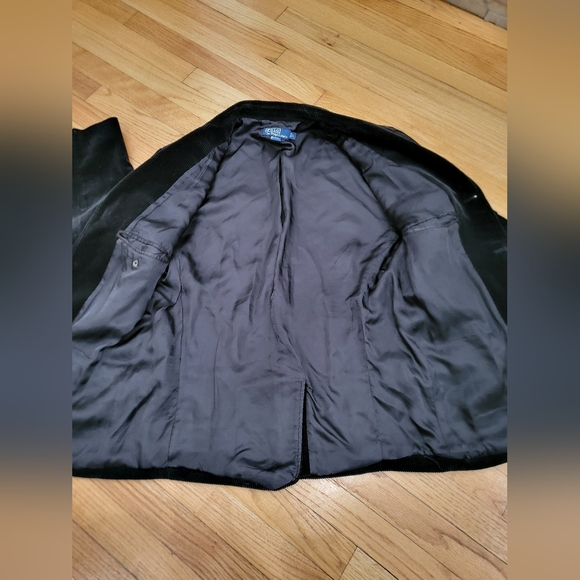 Vintage Polo by Ralph Lauren Men’s Corduroy Jacket Sport Coat Sz L Black - Picture 11 of 15